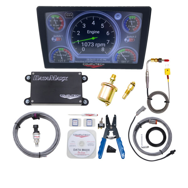 Computech DataMaxx Bracket Kit With the New Touch Screen Pro Dash Drag Racing Data Logger Display