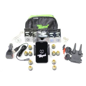 10 Sensor Dual Axle Trailer Tire Pressure Monitor System Kit with iPhone and Android App