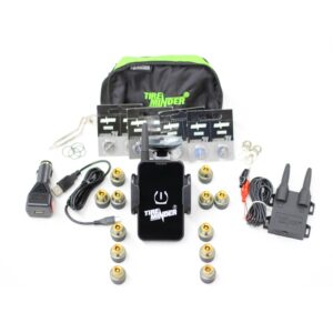 12 Sensor Triple Axle Racing Trailer Tire Pressure TPMS System with phone app