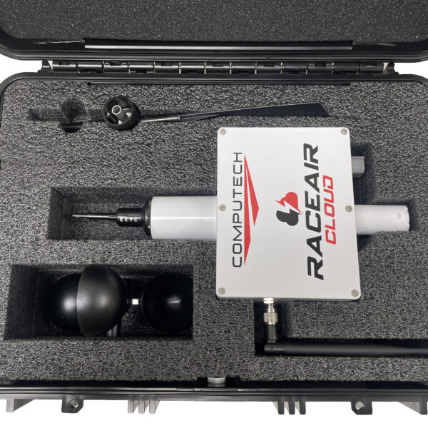 RaceAir Cloud Storage and Shipping Case. Hard Shell Plastic Case with custom cut foam to secure your RaceAir Cloud Weather Station