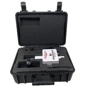 RaceAir Cloud Storage and Shipping Case. Hard Shell Plastic Case with custom cut foam to secure your RaceAir Cloud Weather Station