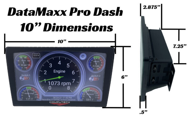 Computech DataMaxx Pro Dash Data Logger Touch Screen Gauge Cluster