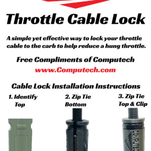 Computech Junior Dragster Throttle Cable Lock For Jr. Dragster To Keep Them Safe