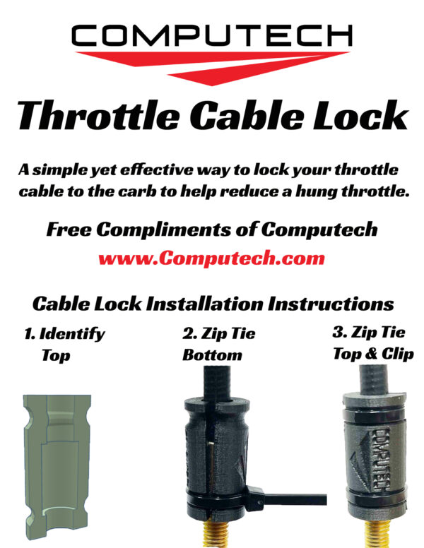 Computech Junior Dragster Throttle Cable Lock For Jr. Dragster To Keep Them Safe