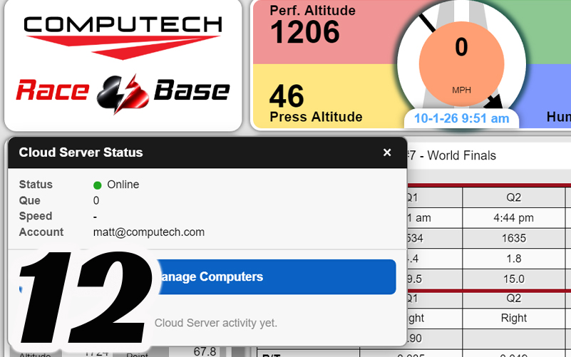 Upgrading RaceBase 12