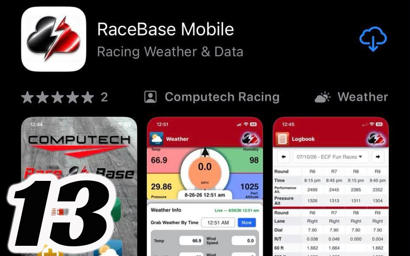 Upgrading RaceBase 13